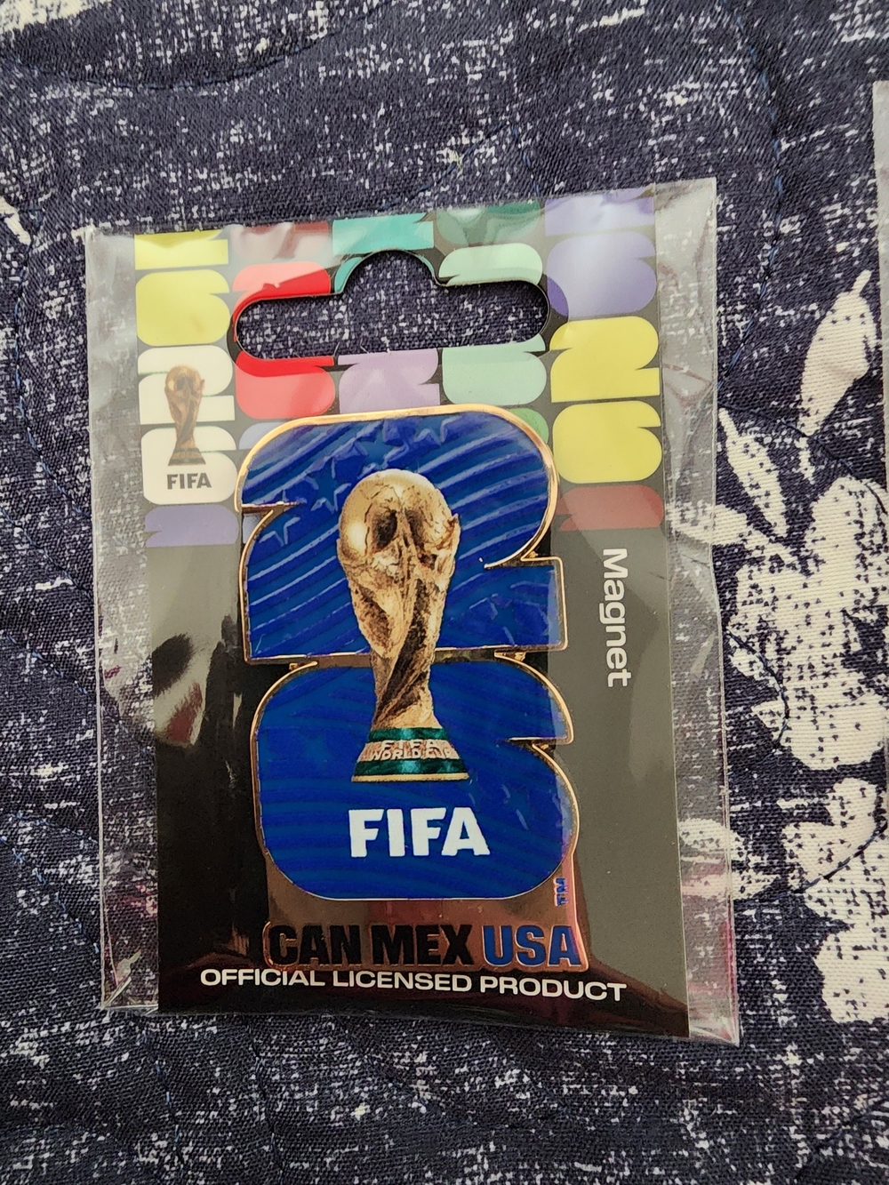 Fifa Blue World Cup 26 Can Mex Usa Magnet - Official Licensed Product